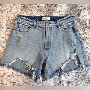 Abercrombie curve love denim shorts